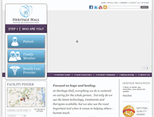 Tablet Screenshot of heritage-hall.org